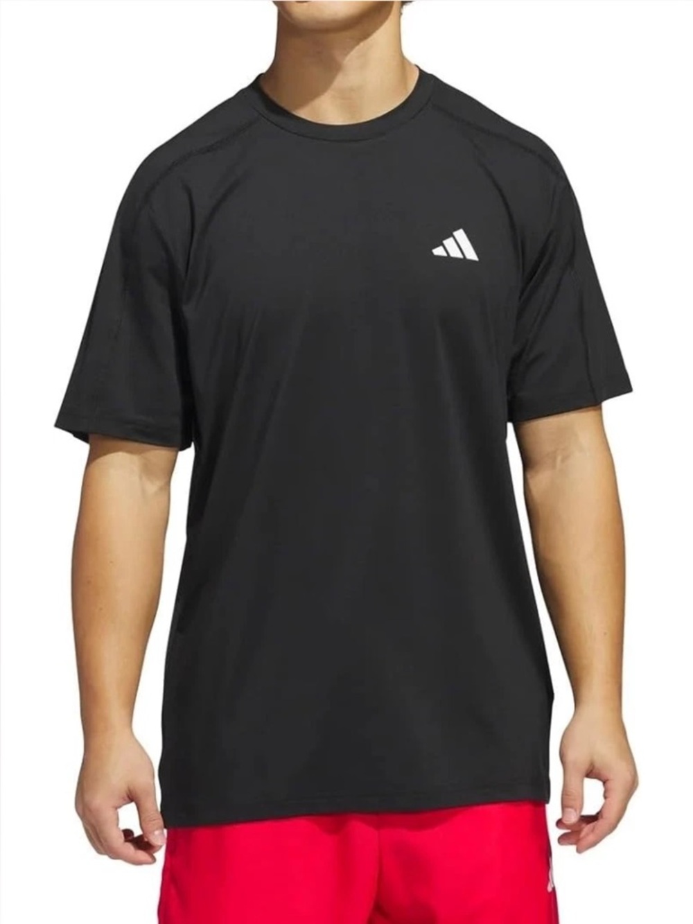 NEW Men's Adidas Black Active Tee Shirt Moisture Wicking
